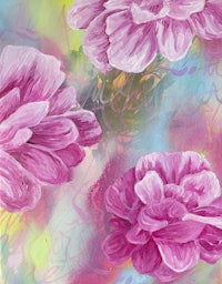 pink carnations painting - pink carnations fine art print